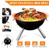 Уличная походная дорожная угольная плита, плита для барбекю для помещений, кулинарные инструменты для барбекю, портативный гриль для барбекю, черный