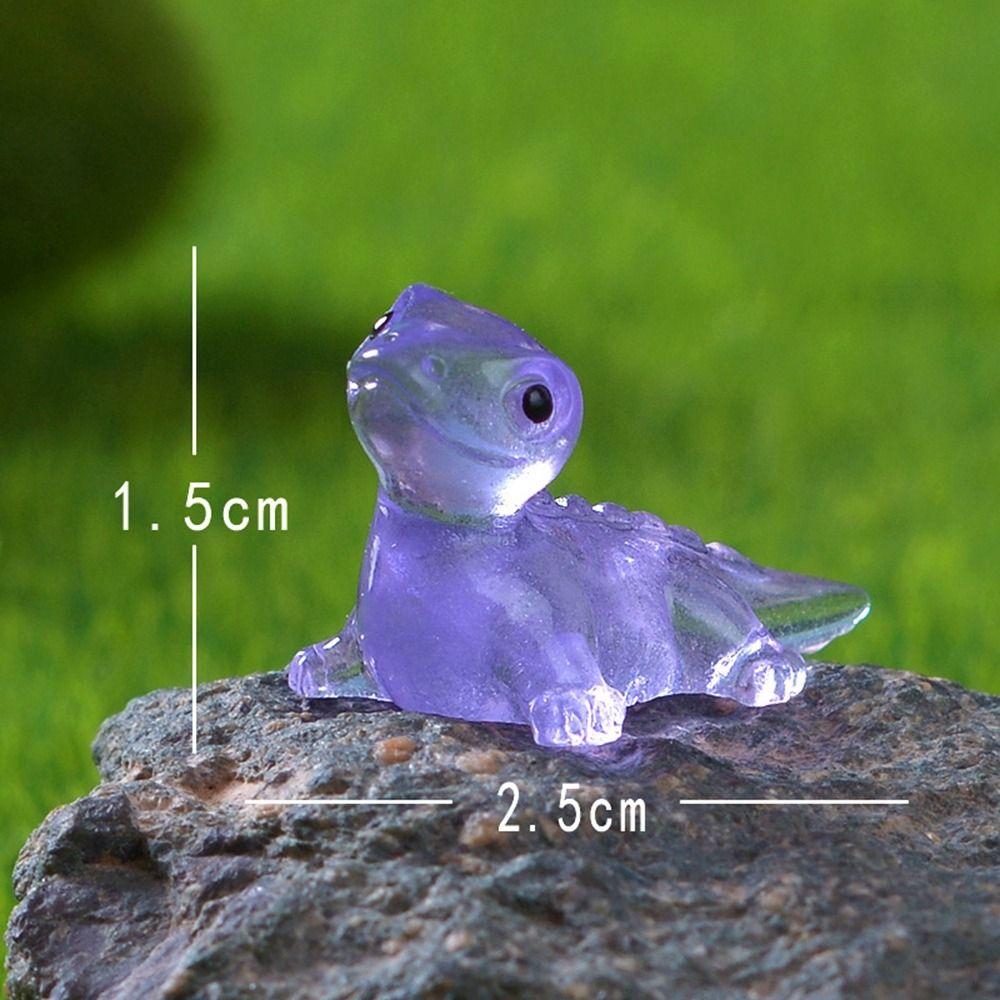 Cute Glow-in-the-dark Cute Lizard Micro Landscape Gardening Widget Cartoon DIY Material Resin Crafts DIY Accessories
