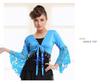 Belly Dance Lace Top with Flared Sleeves and Tassels for Performances