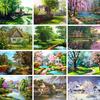 5D DIY Diamond Painting Landscape Rhinestone Picture Full Round Diamond Embroidery Landscape Mosaic Cross Stitch Home Decor