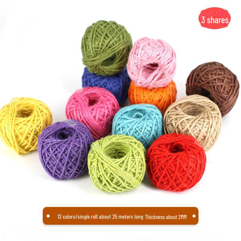 10 м DIY Ротанг Зеленые листья с пеньковой веревкой для декора детского сада