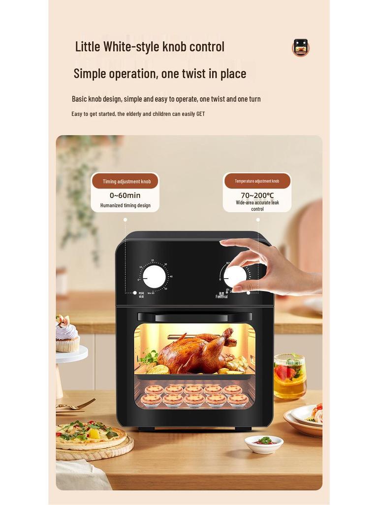 Smart Multifunctional Air Fryer Oven - Large Capacity for Baking & Frying