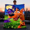 1 шт. Персонализированное фланелевое одеяло Scooby Doo для улицы, Мягкое, легкое, Персонализированное фланелевое одеяло, Цифровая печать,