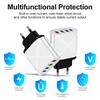 Multi-Port Travel Charger: 3 USB, Type-C, 5V2.4A EU/US/UK Standards