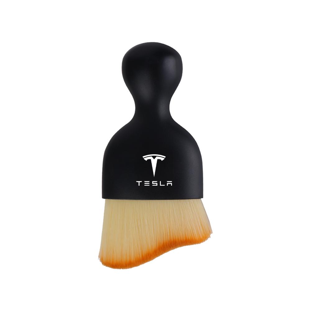 ALW1 Car Cleaning Soft Brush Tool Air Outlet Gap Dust Remover Accessories For Tesla Model 3 Y S X Juguete SpaceX Roadster Cybertruck
