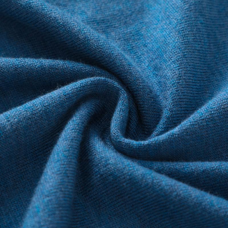 Мужской камвольный свитер с воротником-поло Qinghe, кашемир, 50% тутовый шелк, 50% шерсть, мужской осенне-зимний кашемир, мягкий и теплый