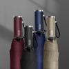 10 Bone Automatic Windproof Umbrella Color Scheme Handle Triple Fold Men's Business Umbrella