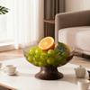 Decorative Pedestal Bowl Bowls Serving Tray Portable Decor Fruit Dish Holder for
