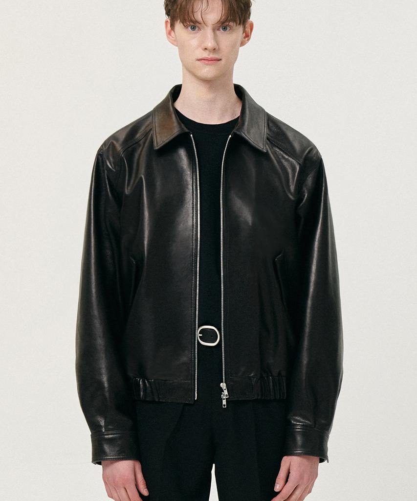 Doffjason Premium Oversized Lambskin Vegetable Bomber Jacket