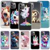 Милый чехол-ракушка для телефона с единорогом для Apple iPhone 12 13 Mini 15 Pro Max 11 Pro 14 Plus 16 Pro Max 16E Прозрачный ТПУ Защита