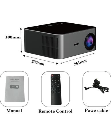 Проектор Whole A10 Lcd Smart Projector 4k Black Movie Home Theater Android Bluetooth Wi-Fi Led Wifi Projector