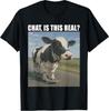 Chat Is This Real? Funny Cow Gen Z Humor T-shirt