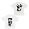 Cristiano Ronaldo Neymar American Football Star Print Cotton Short-sleeved T-shirt Women Clothing Print Fashion Men Oversize Tee