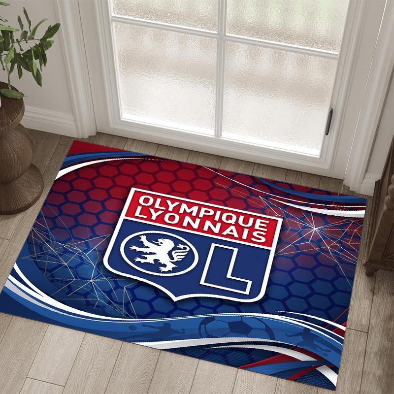 Lyon FC Design Crystal Velvet Carpet Cozy Non?Slip Printed Rug For Bedroom Living Room Entrance