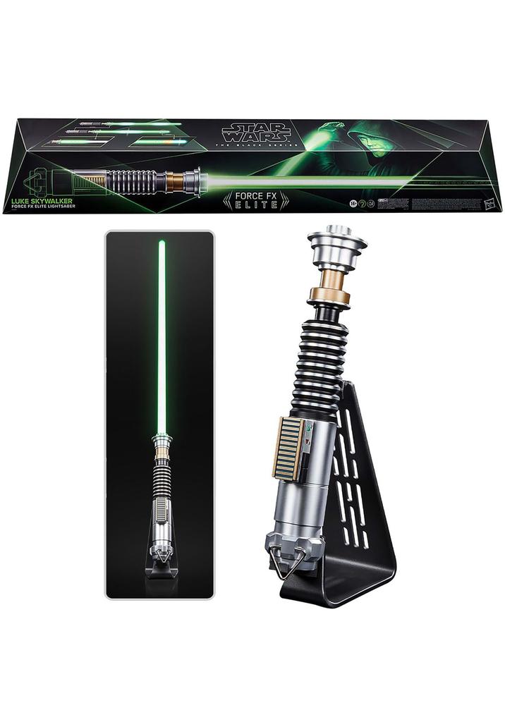 Hasbro Star Wars STAR WARS Black Series Luke Skywalker Force FX Elite Electronic Lightsaber with Advanced LED and Sound Role Play Item for Adults