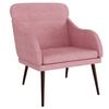 351439 vidaXL Armchair Pink 63x76x80 Cm Velvet