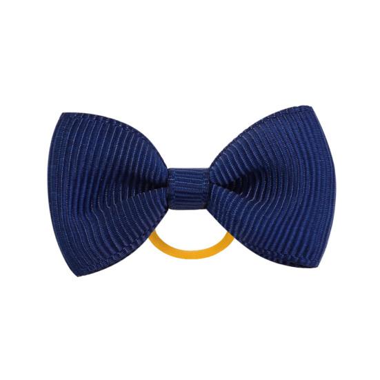 Puppy Dog Hair Bows with Rubber Bands Handmade Small Bowknot Dog Hair Accessories Pet Grooming Supplies