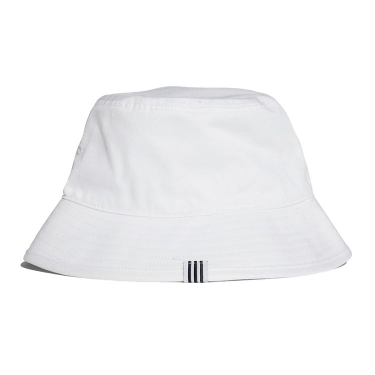 adidas Оригинальная вышитая хлопковая панама с логотипом Trefoil, унисекс, белая BK7350