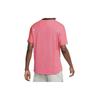 Nike T Shirts Men's Pink Crew Neck Moderate Straight Fit CU6057-551