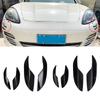 4 шт. Универсальный карбоновый передний бампер автомобиля, резиновые плавники, спойлеры, сплиттеры, декоративные наклейки Valence, комплект