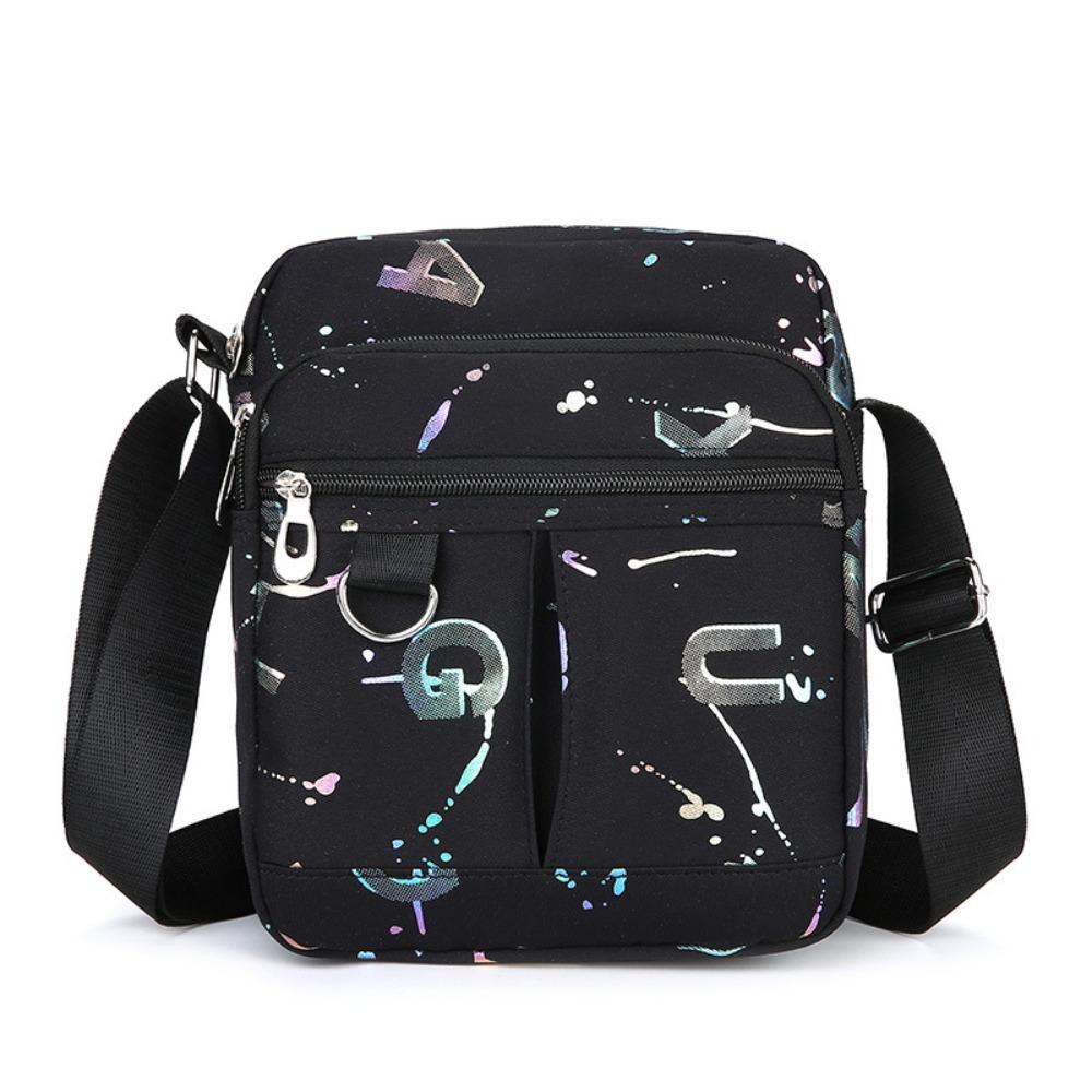 Нейлоновая сумка через плечо с принтом и несколькими карманами, легкая повседневная сумка через плечо, подарок на День матери