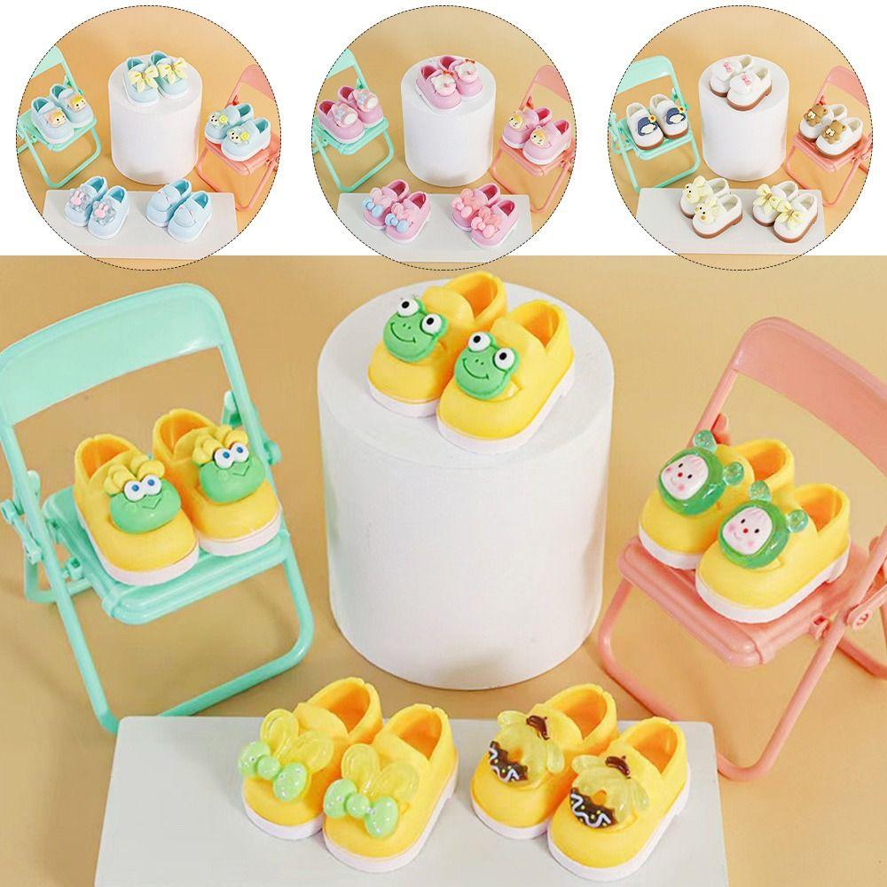 Мини-туфли ручной работы из ПВХ 4 см. Туфли для мультяшных кукол. Подарки на день рождения.