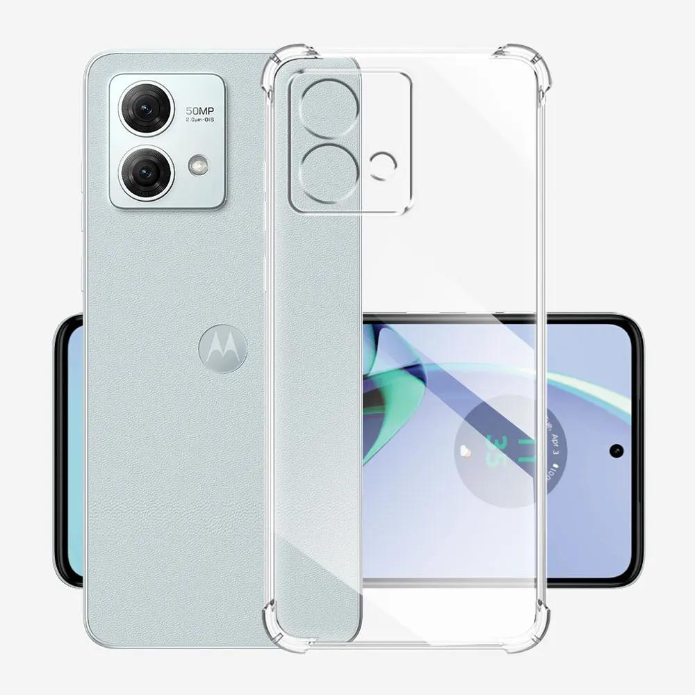 Для Moto G84 5G G45 Чехол Прозрачный Силиконовый Мягкий Чехол для Телефона Для Motorola Moto G84 5G G45 Прозрачный Ударопрочный Защитный Чехол на Заднюю Панель