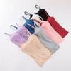 Women's Modal One-piece Summer Yoga Sports Bra with Chest Cushion Camisole Vest and Base Shirt