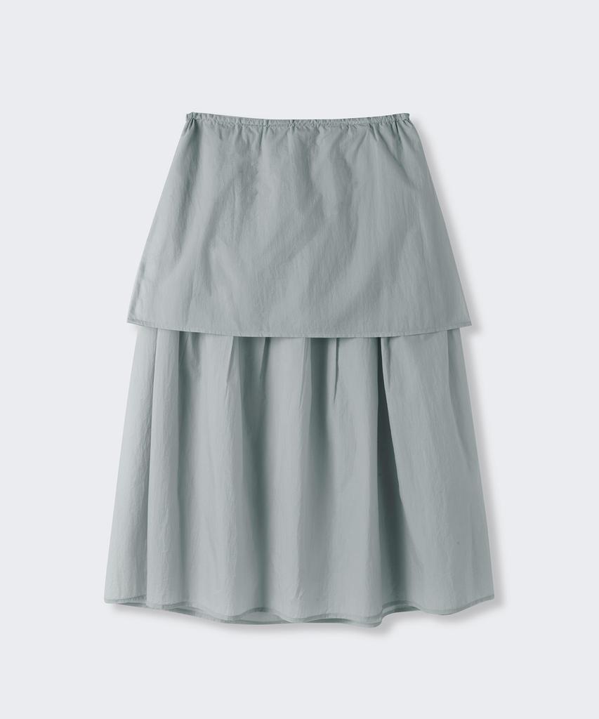 Musinsa Standard Woman Women'S Sheer Nylon Pleated Long Skirt [Light Grey]