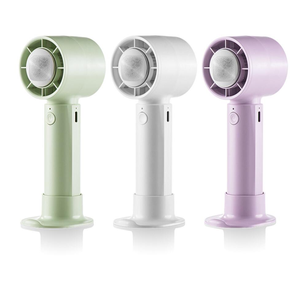 Portable Outdoor Handheld Fan 3 Speed Mini Cooling USB-Purple