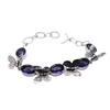 Amethyst Gemstone Silver Plated Handmade Bracelet Jewelry BR 126