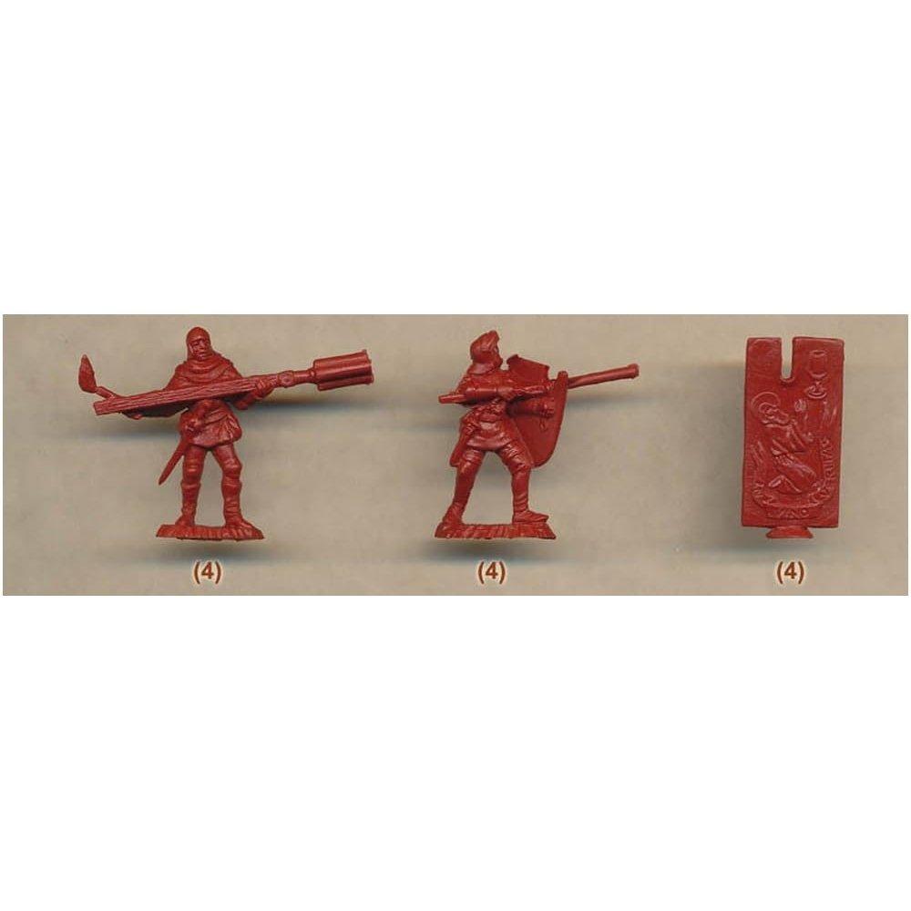 Ultima Ratio 1/72 Средневековая Европейская Артиллерия 8 Поз 24 Фигуры Пластиковая Модель Kit RU72009
