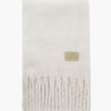 ADAUL Simple Patch Wool Long Muffler - Ivory
