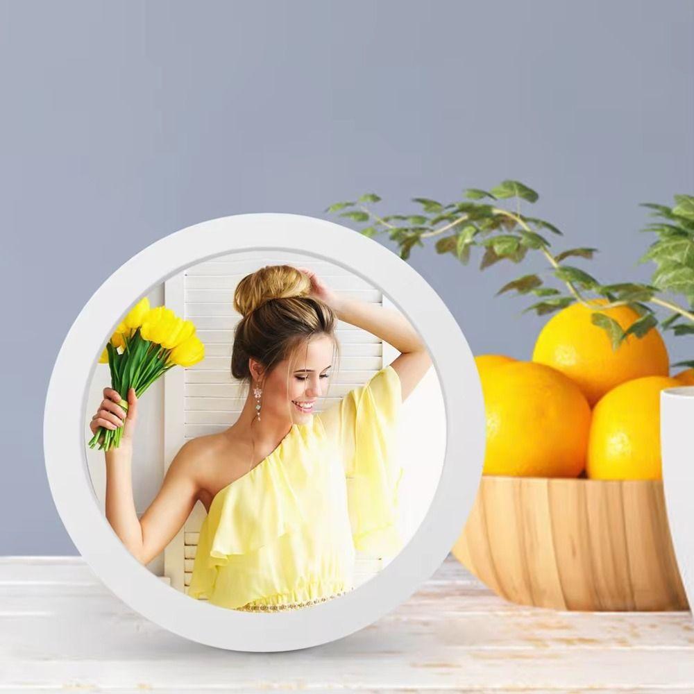 Ручная Работа Кронштейн ПВХ Круглый Квадратный Рамка для Фотокартин DIY С Подставкой Маникюр Украшение для Ногтей Украшение для Рабочего Стола