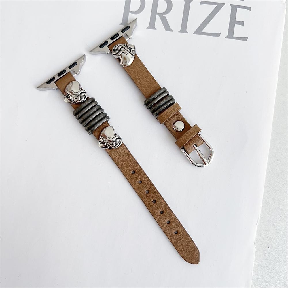 Ремешок для часов из натуральной кожи из телячьей кожи 38 мм, 40 мм, 41 мм для iwatch 8, 7, 6, 5, 4, 3 SE, сменный ремешок на запястье, 42 мм, 44 мм, 45 мм для Apple Watch