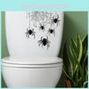 Spider Web Halloween Toilet Sticker Decor For Living Room Bedroom And Entryway