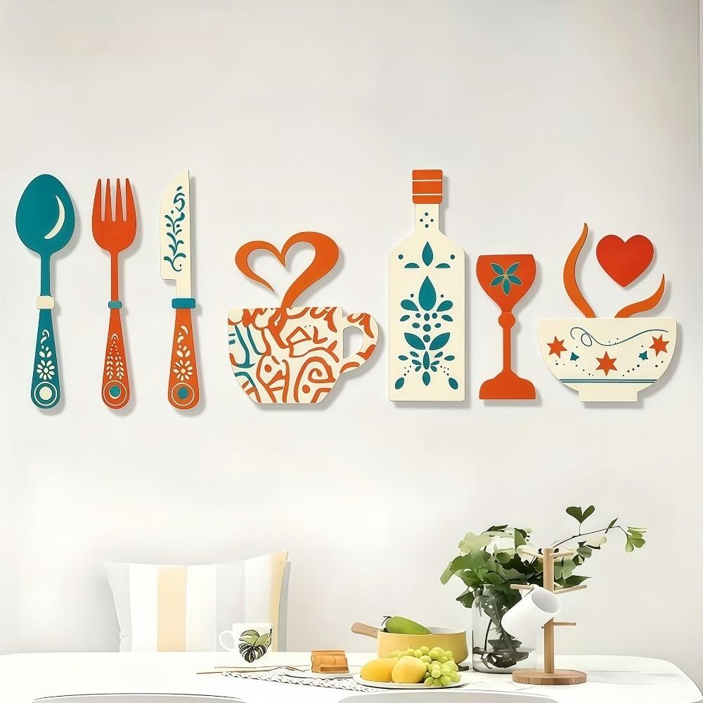Vintage Rustic Wall Sticker Ornaments Farmhouse Style Creative Hanging Art  Bar