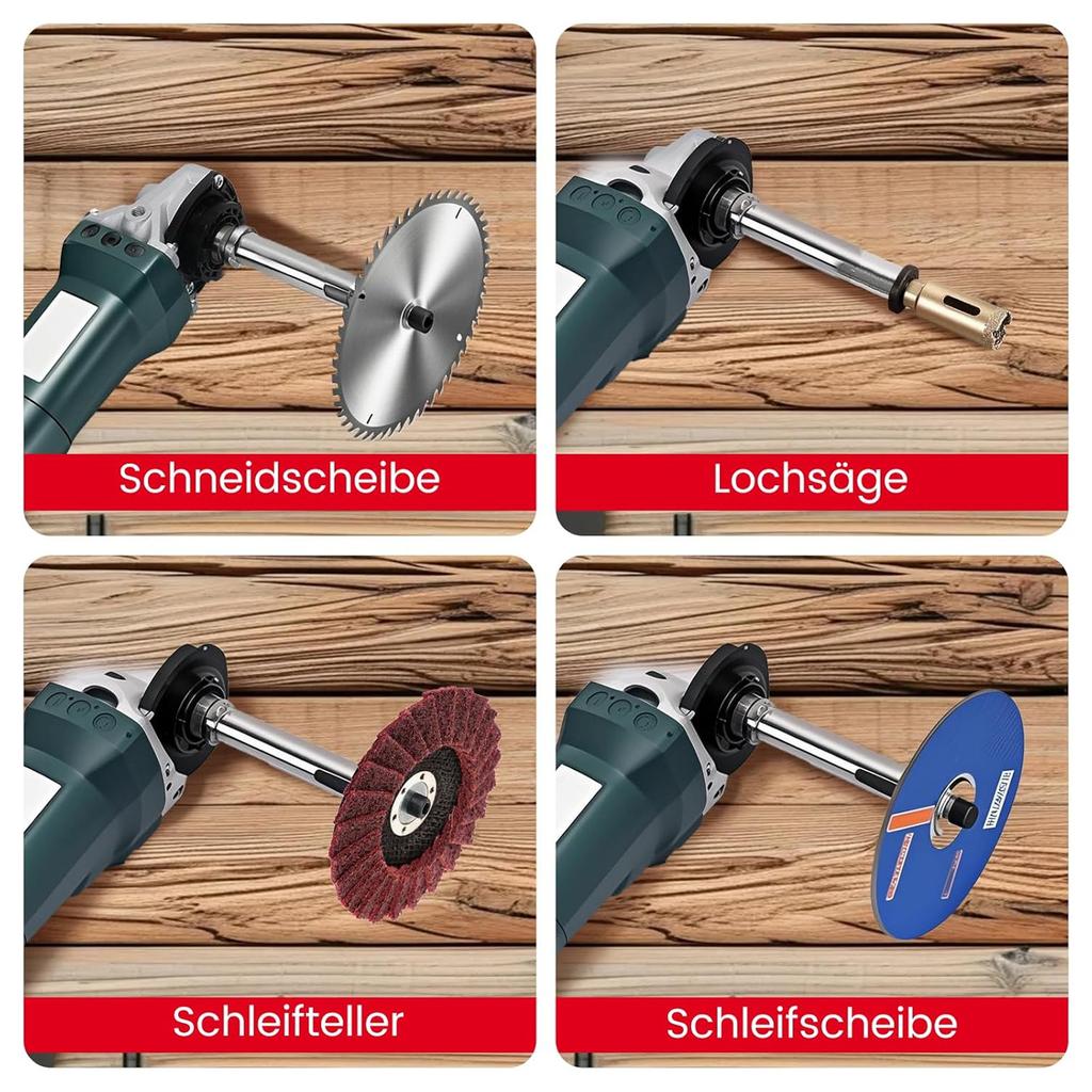 M14 Thread Adapter For Satin Machines Angle Grinders Polishers Stainless Steel Quick Change Extension Rod