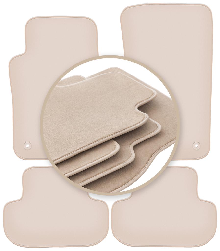 PREMIUM beige floor mats for: Chevrolet Camaro V 2006-2015