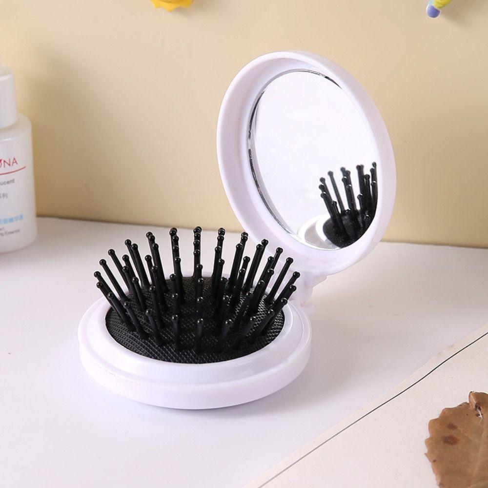 Cartoon Hair Brush Air Cushion Comb Folding Airbag Comb Massage Comb Hair Comb with Mirror