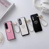 Luxury Korean Bow Tag Pearl Bracelet Chain 3d Love Heart Case For Samsung Galaxy Z Fold 3 4 5g Z Fold3 Zfold3 Zfold4 Fold4 Cover