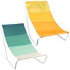 Folding Beach Lounger 2 Pcs.