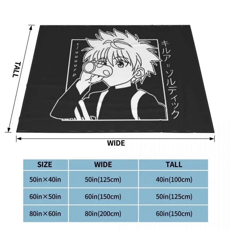 X Охотник Одеяло Мягкий Фланелевый Флис Теплый Киллуа Золдик Аниме Hxh Пледы для Путешествий Постельные Принадлежности Покрывала плед