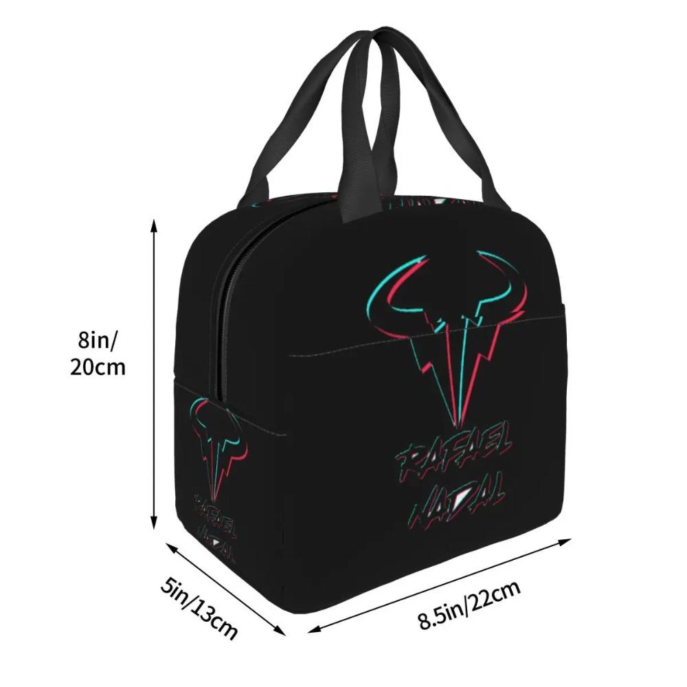 Rafael Nadal Insulated Lunch Bag for Kids School Cooler Thermal Food Box Tote Leakproof Lunch Boxes Container