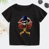 Футболка Rock Gun N Rose Летняя Детская Мода Музыка Короткий Рукав Мягкий Топ Удобная Подростковая Одежда для Мальчиков Девочек Панк Футболка