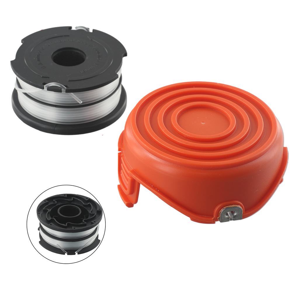 Катушка с леской и крышкой подходит для триммеров Black & Decker GL315 GL350 GL650 GL660 Аксессуары для садовых триммеров