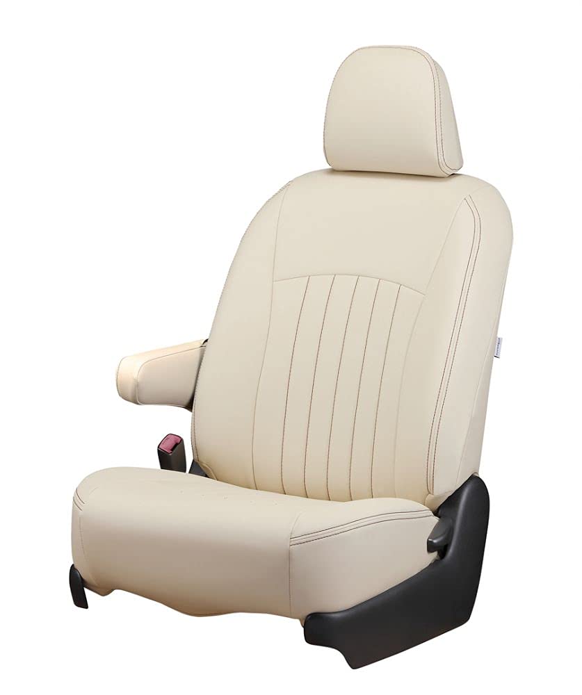 Clazzio seat full set for Jimny JB64W and Jimny Sierra JB74W Clazzio Ivory x Brown covers, (H30 (2018)/7~), Line, [43ESA6015VN]