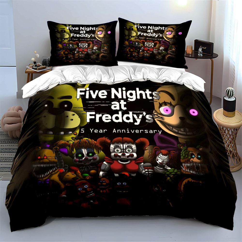 Animatronic characters collage. Bedding sets Duvet cover sets Duvet covers Pillowcases(1*Duvet Cover 2*Pillowcases without duvet insert)