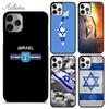Israel Flag In Finger Phone Case for iPhone 11 12 13 14 Pro Max Mini XR XS SE 2020 7 8 Plus Samsung Galaxy S21 S22 Cover Shell