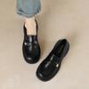 Weiwei girl 75-93 лоферы на платформе женские бархатные туфли-однопедальки черные маленькие кожаные туфли в британском стиле женская осенняя обувь